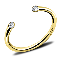 Gold Plated Silver Rings NSR-532-GP